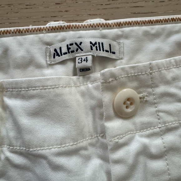 Tuckernuck ALEX MILL Herringbone Neil Pants in Ecru Size 34 - Picture 8 of 12